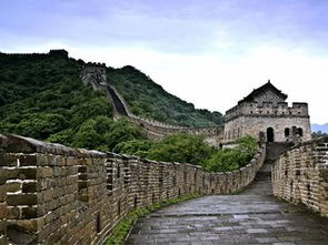 美国青年参观慕田峪长城